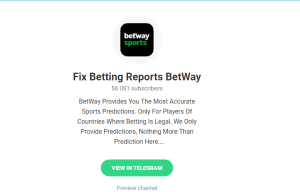 betway fixed betting reports telegram