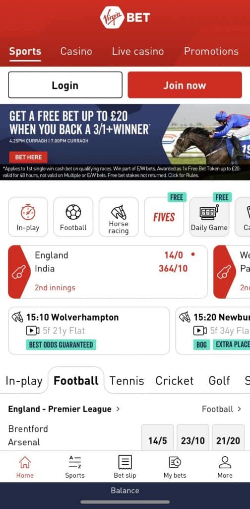 virgin bet app