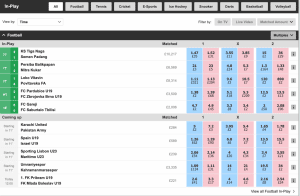 Betfair In Play