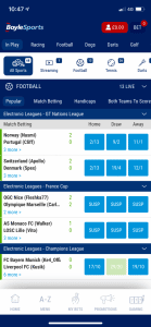 BoyleSports App In Play
