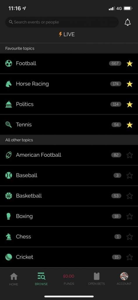 SBK-app-sports-list