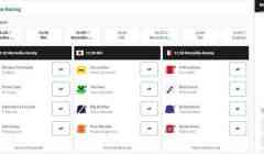 Quinbet Horse Racing card