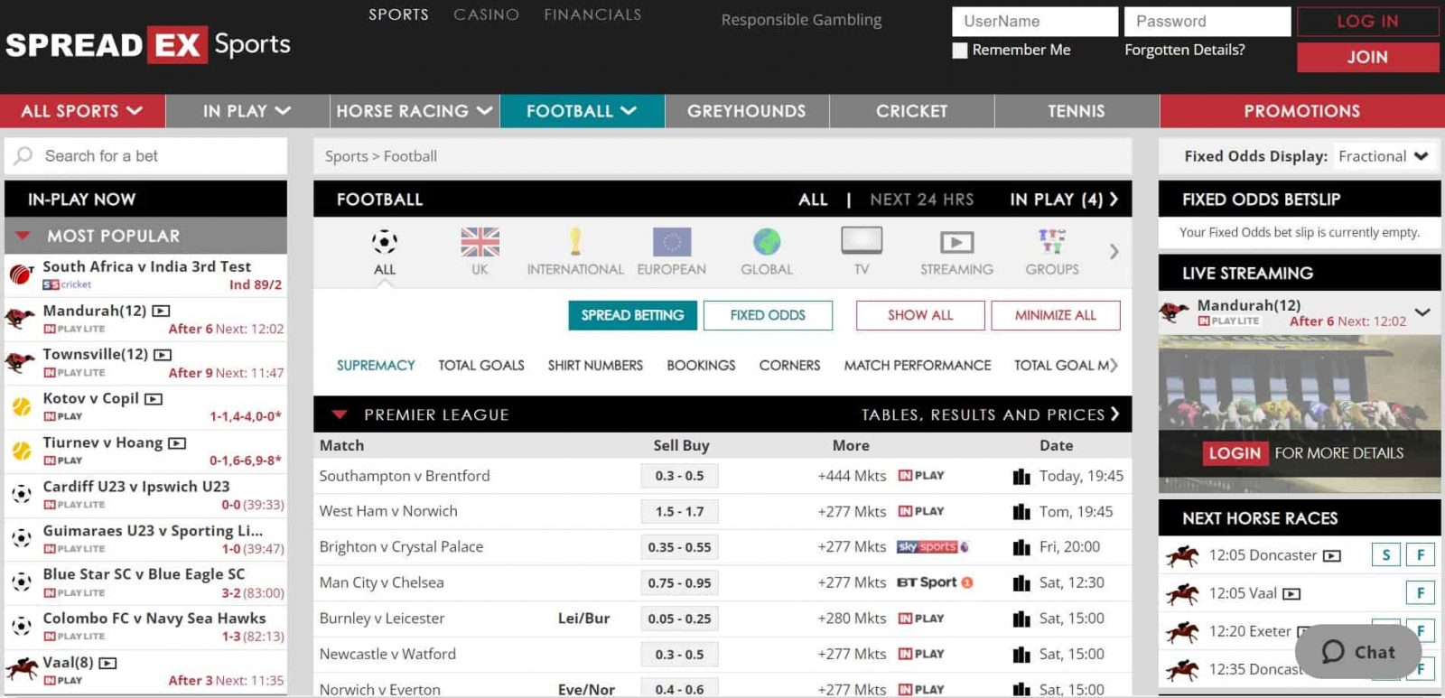 Top Sports Spread Betting Sites