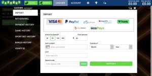 JeffBet Cashier Page