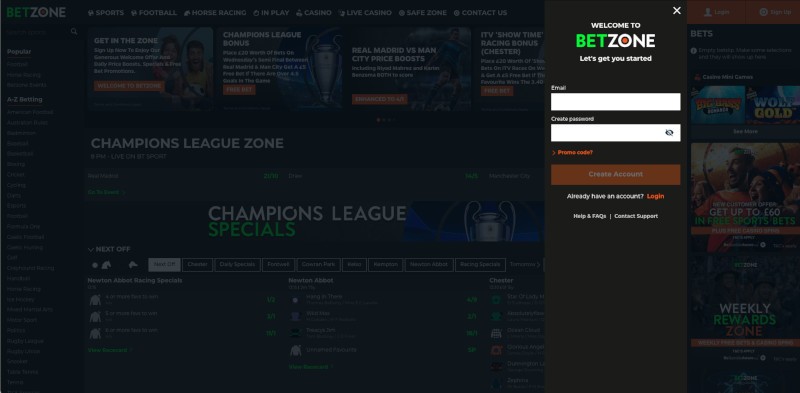 betzone screenshot 1