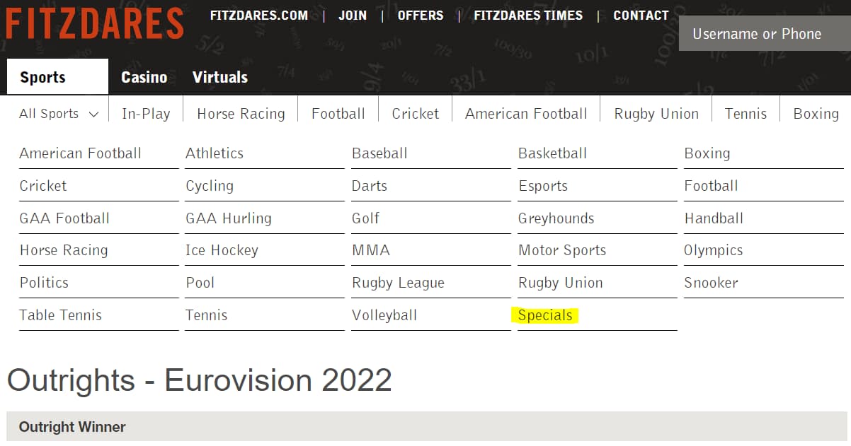 eurovision 2022 betting preview goal