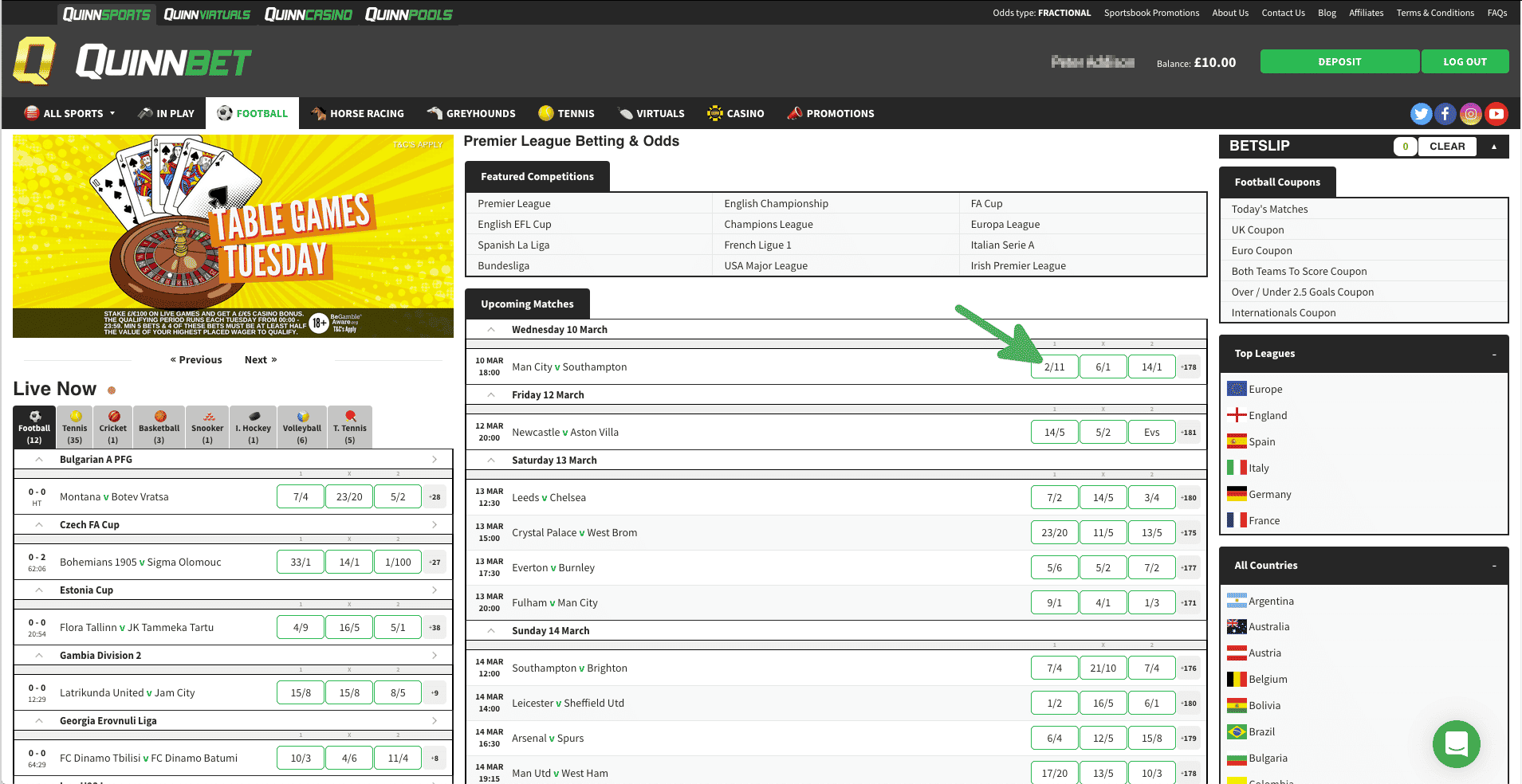 quinnbet offer