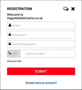 vegasmobilecasino signup