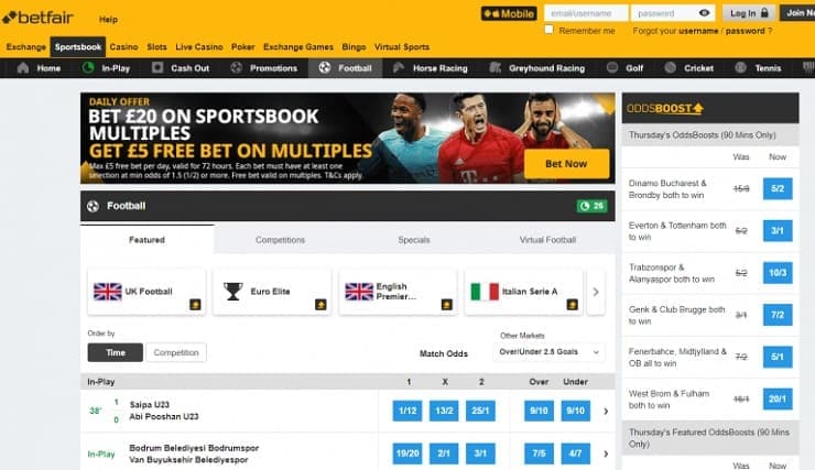 betfair exchange