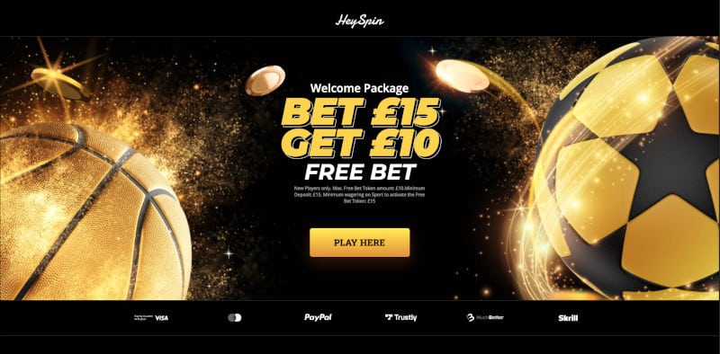 heyspin sign up offer