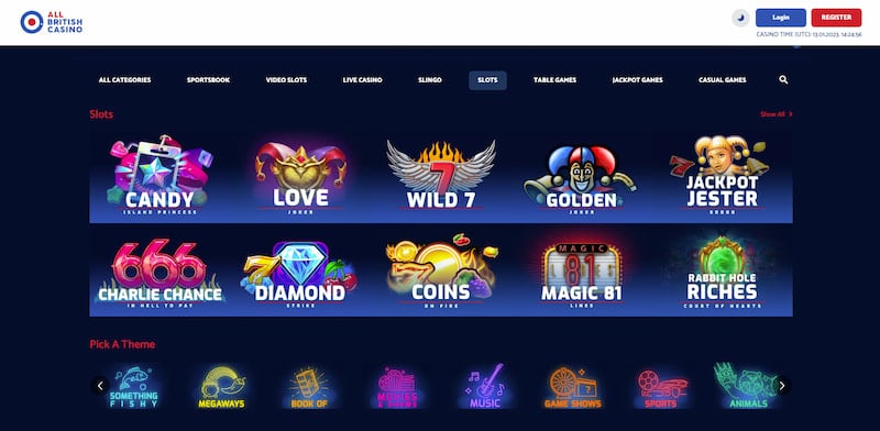 All British Casino Slots Home Page