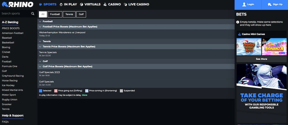 Rhino.bet - where quality reigns over quantity. 