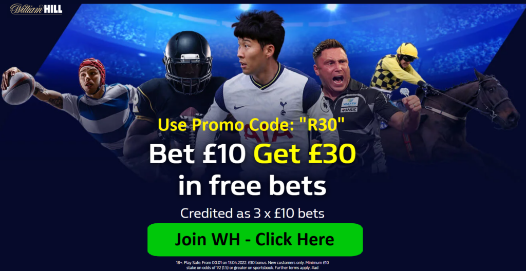 William Hill Promo Code Free Bets 