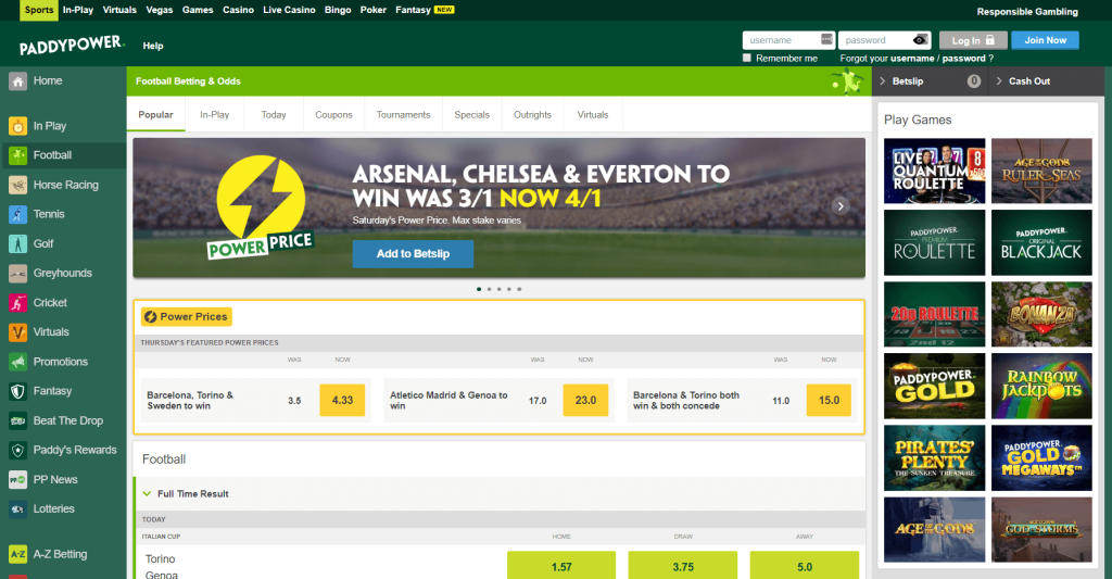 paddypower sportsbook