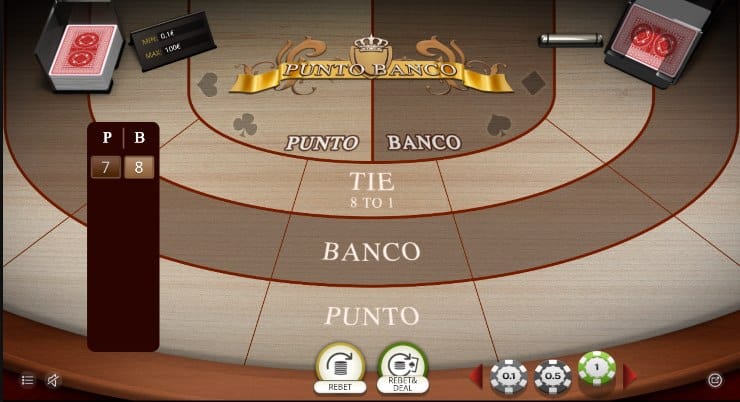 Online Baccarat Casinos Punto Bunco