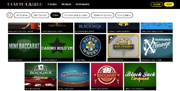 Online Baccarat Casinos Rialto