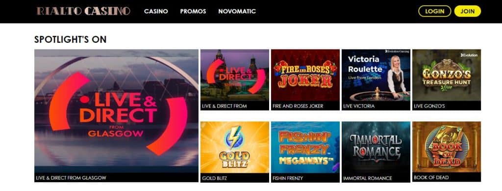 Rialto online casino