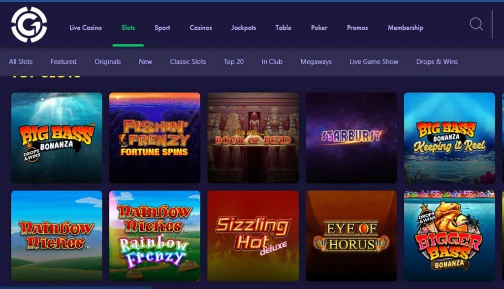Grosvenor online casino site