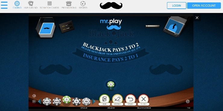 online blackjack casino demo mode
