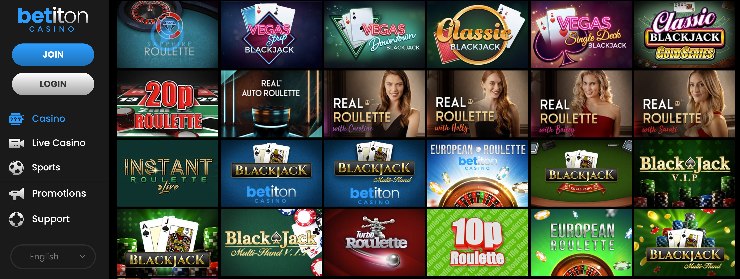online blackjack casino sites Betiton