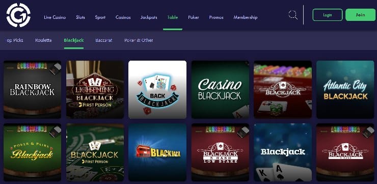 online blackjack casino sites Grosvenor