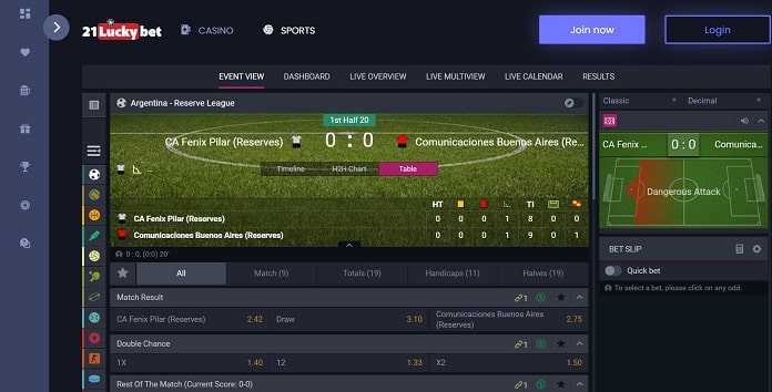 21luckybet sportsbook