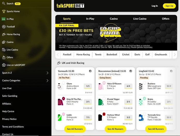TalkSportBet sportsbook