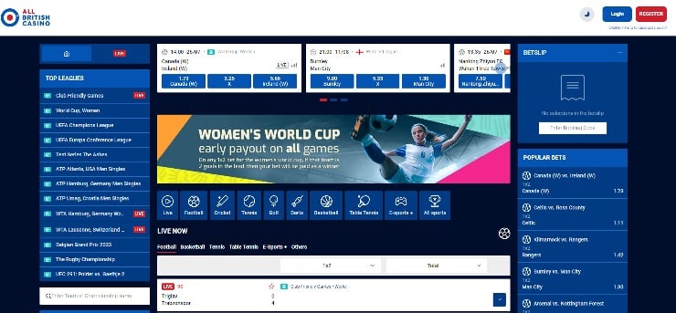 All British Sports homepage