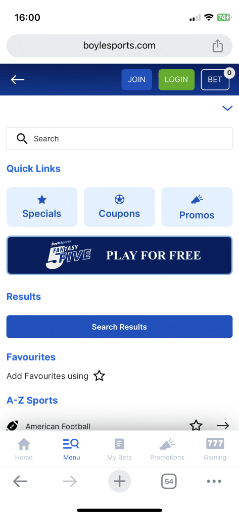 Boylesports have one of the best betting apps in the UK