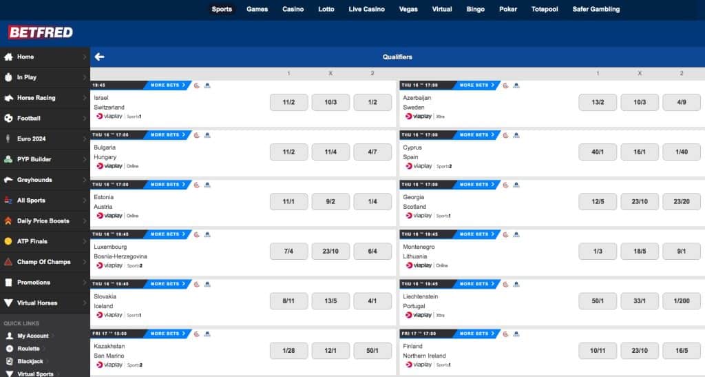 Betfred is one of the UK's top football betting sites