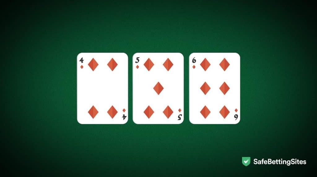 A straight flush in 3-card draw