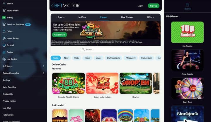 bet victor casino