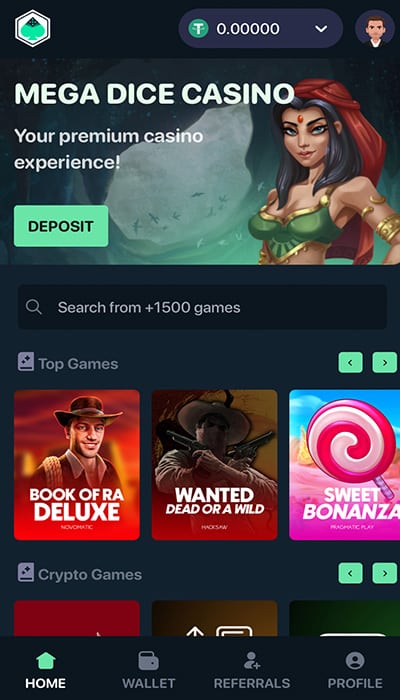 mega dice casino app