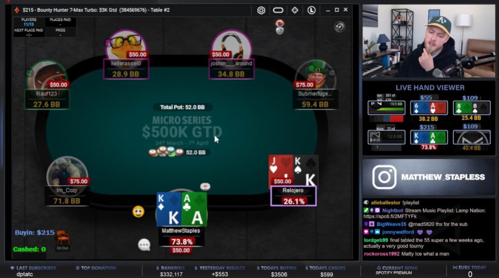 Best Poker Streamers MattStaples