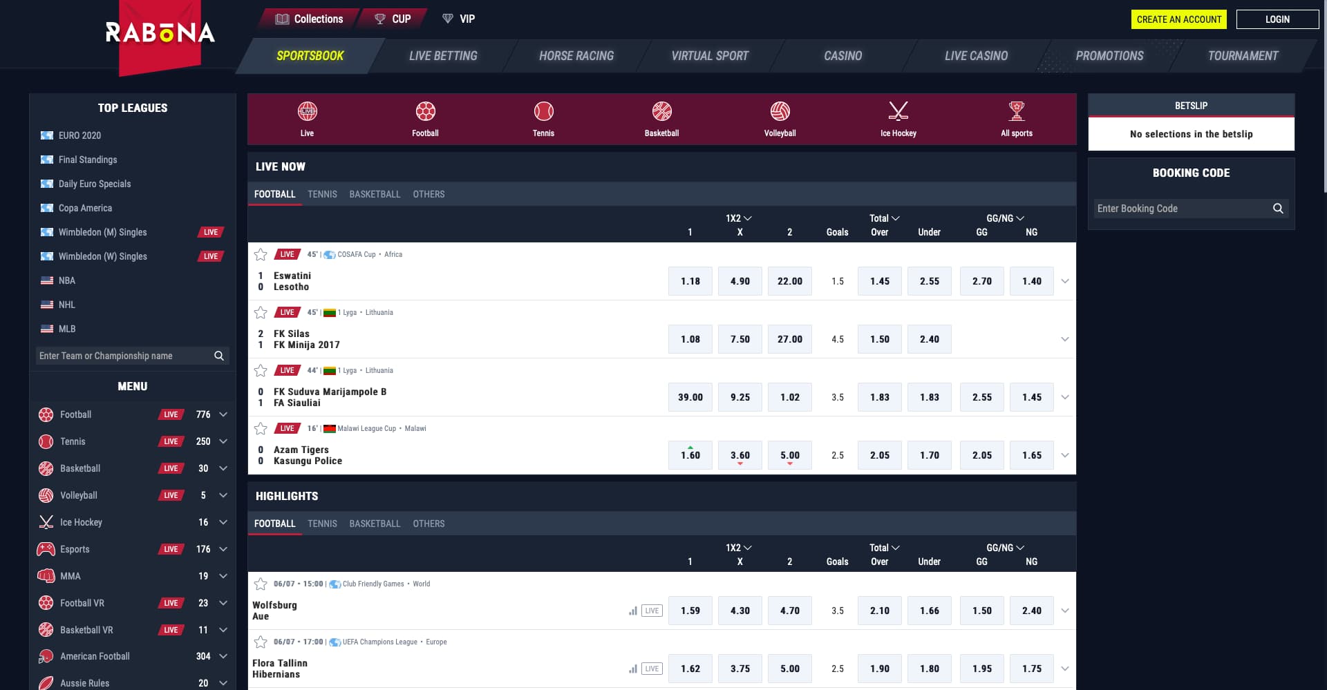 rabona - top sportsbook