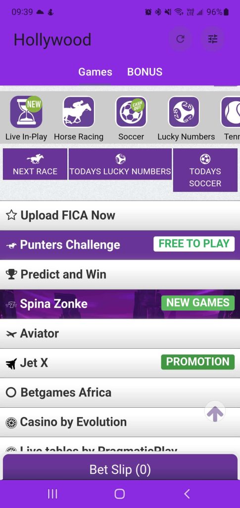 Hollywoodbets app A